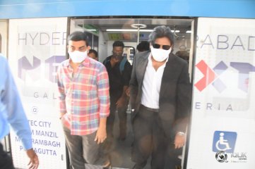 Pawan Kalyan Travelled in Hyderabad Metro Rail